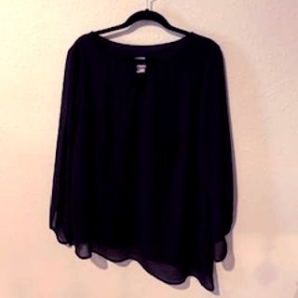 Giorgio Fiorline Black Blouse Lined